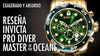 Reseña Invicta 0075 Pro Diver Master of the Oceans Gigante de Buceo Reloj en Español