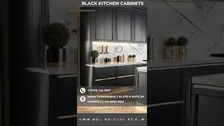 Black Kitchen Cabinets