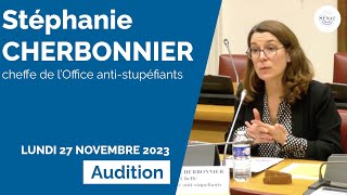 Narcotrafic : audition de Stéphanie Cherbonnier, cheffe de l’Office anti-stupéfiants