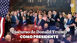 Trump finaliza su discurso como presidente: \