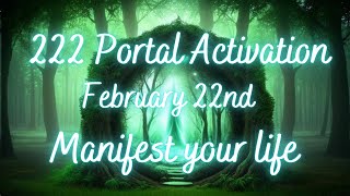 222 portal activation to manifest abundance \u0026 wellbeing. 22nd February 2025. Reiki guided meditation