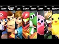 Mario VS Donkey Kong VS Link VS Samus VS Yoshi VS Kirby VS Fox VS Pikachu CPU Smash Bros Ultimate