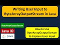 Writing User Input to ByteArrayOutputStream in Java | Java IO | Java Tutorial
