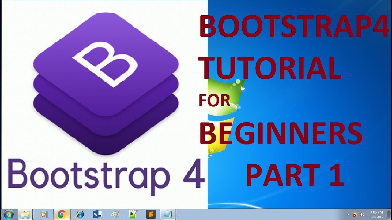 BOOTSTRAP 4 TUTORIAL FOR BEGINNERS PART 1 - YouTube