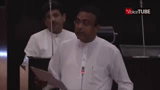 Manusha Nanayakkara Lasantha Wickrematunge parliament debate