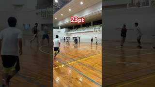 all 3pt #一本だけミドル#入りすぎ#技術#精度#サラリーマンの最高の日常 #バスケ #basketball #vlog #ヴェルカ #nova #長崎 #5on5 #バスケを楽しめ