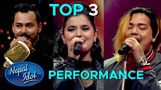 Coca Cola Presents Nepal Idol Season 3 | Top 3 Performance | आफ्नो आईडललाई जिताउनुहोस्  | AP1HD