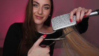 ASMR POV du bekommst eine Kopfmassage \u0026 Haarschnitt 💆🏻‍♀️ | Friseur Roleplay, Hair dresser, deutsch