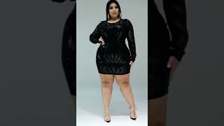 🔥 beautiful plus size 💓 dress looking Glamour's 😘️ 💥 style #shorts #helloFashion