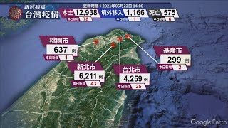 新冠病毒台灣疫情｜更新時間 2021/06/22 14:00