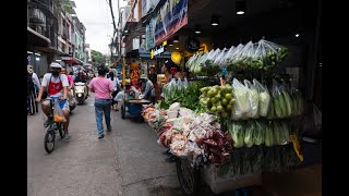 [4K] สำรวจแผงลอยและพ่อค้าแม่ค้าที่พลุกพล่าน ที่เพชรบุรีซอย 5