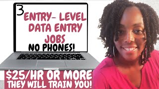 Hiring Fast! 3 Entry-Level Work from Home Jobs 2023| They Will Train You WFH Jobs| No Degree Remote