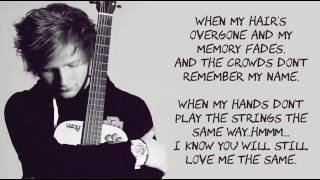 Ed Sheeran   Thinking Out Loud  Lyrics With Music