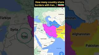 How many country share  borders with Iran...! 🇮🇷🇮🇷