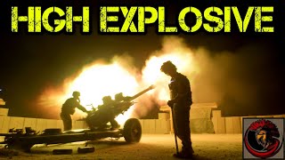 U.S. M119 Field Gun Artillery | 105mm High Explosive - Night Fire Mission 🌙💥