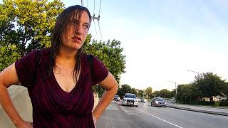 She Bit an Officer After Bathing in a Neighborhood Fountain