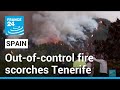 Out-of-control wildfire scorches Spain's Tenerife island, affecting thousands • FRANCE 24 English