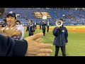 試合後ハイタッチ④ 五十嵐→荒木 ダブルヒロイン 20190429 vs阪神タイガース－東京ヤクルトスワローズ応援チャンネル＆つば九郎－