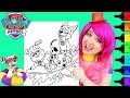 Coloring PAW Patrol Rescue Pups Surfing Crayola Coloring Page Prismacolor Markers | KiMMi THE CLOWN