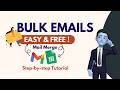 Send Bulk Emails FREE with Gmail & Google Sheet - Mail Merge ✉️