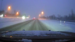 Live Drive 4: Snowy road conditions on Western Pennsylvania highways