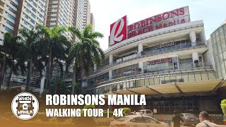 Robinsons Manila Walking Tour | Ermita, Manila, Philippines | 4K Virtual Walk