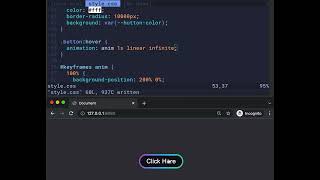 CSS button with animated gradient border | HTML CSS | Coding ASMR