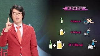 무심코 마시는 술 한 잔, 과연 열량은!? (수요일N스타일) @좋은아침 4992회 20161228