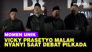 Momen Kocak Vicky Prasetyo, Malah Nyanyi saat Pemaparan Visi Misi Debat Pilkada Pemalang