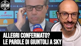 Giuntoli ha confermato Allegri? Le sue parole a Sky pre Cagliari-Juventus ||| Avsim Out