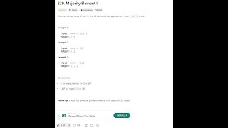 LeetCode 229: Majority Element II | Solution Explained |