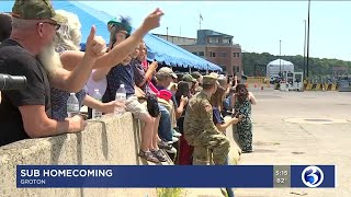 VIDEO: Pier filled with emotion as U.S.S. Hartford returns to Groton