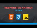 How to code a Responsive NavBar with HTML, CSS & JavaScript (2020)
