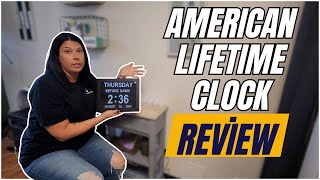 American Lifetime Dementia Clock Review 🕰️ - Large Digital Display with Custom Alarms for Seniors