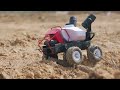 mini xag r150 ugv is landing on the earth