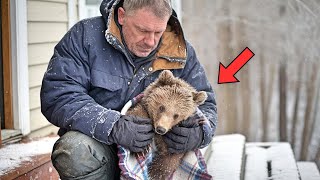 Frozen Bear Crying for Help – What the Old Man Does Next Will Leave You Speechless!