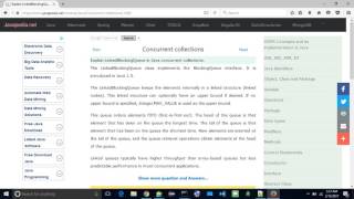 Explain LinkedBlockingQueue in Java concurrent collections. | javapedia.net