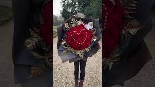 MASSIVE red rose bouquet