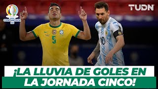 ¡Lluvia de goles! TODOS LOS GOLES de la jornada 5 | Copa América 2021 | TUDN