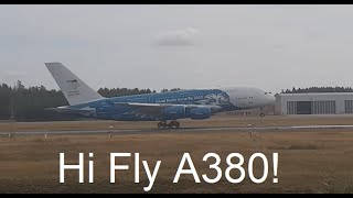 RARE! Hi Fly Airbus A380 (9H-MIP) | Landing At Oslo Airport, Norway