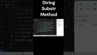 String Substr Method in JavaScript