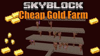 How to Make an Easy Gold Farm in Skyblock
