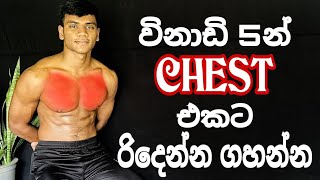 රිදෙන්න ගහන්න.||Best CHEST Workout at Home.