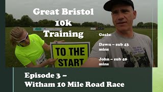 Sub 40 and Sub 43 10k training . Episode 4. Witham 10 Road Race. Who will win the final mile surge?