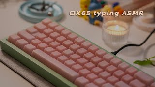 QK65 typing ASMR \\\\ Pom Jelly Pink and Pure Berry linears