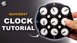 QUICKEST RUBIKS CLOCK TUTORIAL | How to solve in 1 minute!