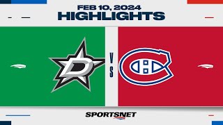 NHL Highlights | Stars vs. Canadiens - February 10, 2024