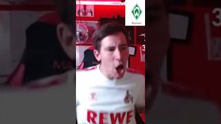 Werder Bremen 2:1 1. FC Köln #fan #fußball #bundesliga #köln #werderbremen #emotional #reaction #fc