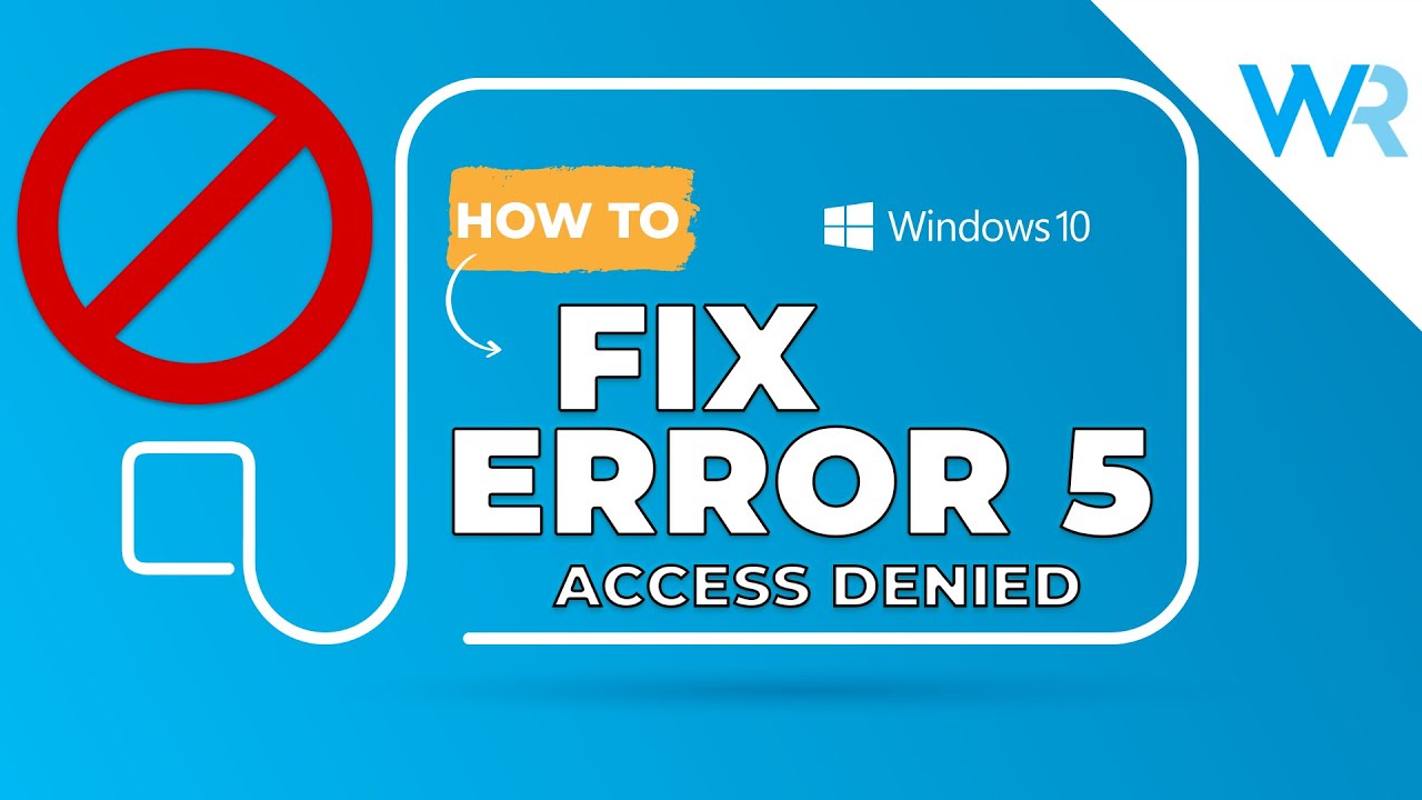 2024 Fix Error 5: Access Is Denied When Installing Software - YouTube