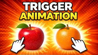 How to use TRIGGER feature in PowerPoint? PowerPoint Presentation Topic Animation